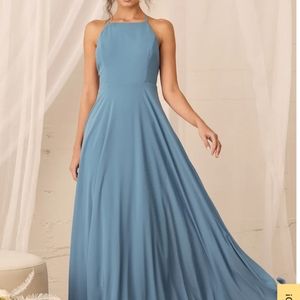 Mythical Kind of Love Slate Blue Maxi Dress lulu's